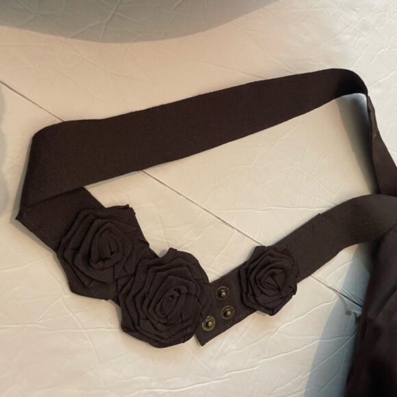 Jessica Simpson Brown Cottage Boho Embroidered Women's Dress NWOT Size 12 - Picture 9 of 14